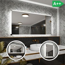 Badspiegel mit LED Spiegel mit Beleuchtung Wandspiegel  nach Maß Ryga