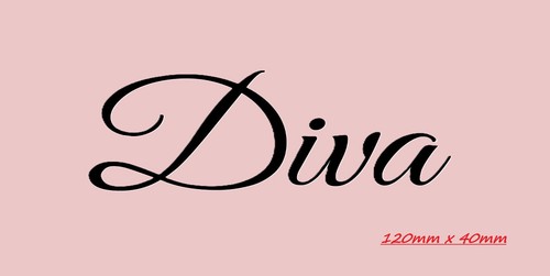 Diva aufkleber 12x4 - diva,