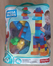 Mega Bloks Bausteine 60 Teilig Fisher Price - mit Tragetasche Top Zustand