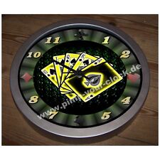 Mega Wanduhr " Kartenspiel "