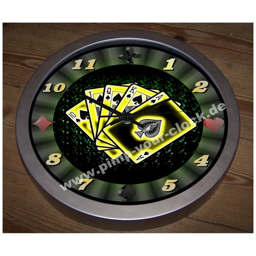 Mega wanduhr kartenspiel - mega,