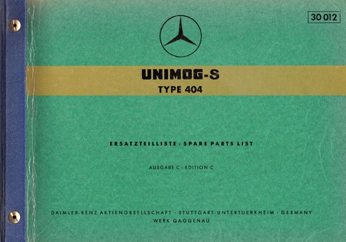 Unimog - -s, (1960)
