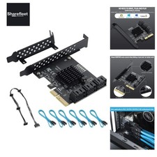 PCIe 4X SATA III 6 Ports Erweiterungskarte 6 Gbit/s, - Kompatibel mit PCIe X4...