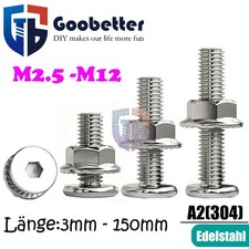 Niedrig Flachkopf Schrauben