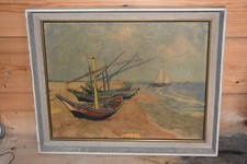 Old picture GDR, art print Van