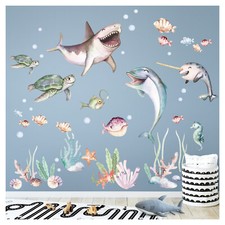 Wandsticker Meerestiere Wandtattoo Fische Ozean Babyzimmer Kinderzimmer DL868