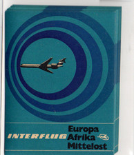 INTERFLUG KOFFERAUFKLEBER  DRUCKFRISCH - 4