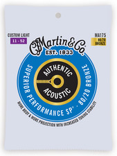 MARTIN GITARRENSAITEN für Akustikgitarre,Bronze 80/20 custom light 011-052 MA175