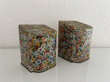 Alte, florale Blechdosen /