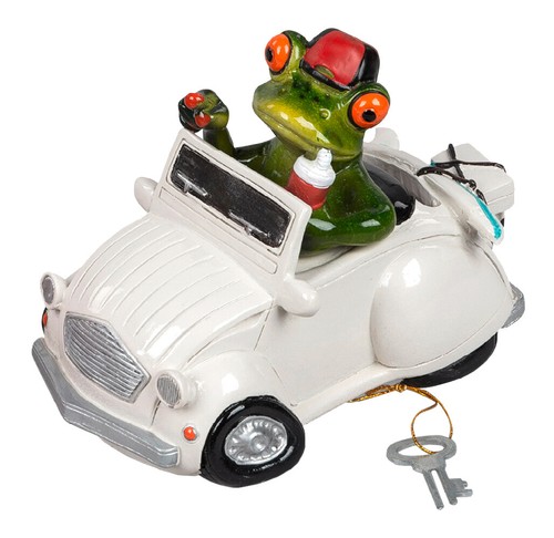 Spardose frosch weisser - in,