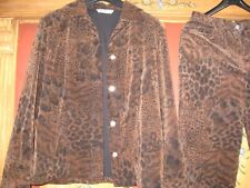 Da. Cord Anzug, Gr.38, braun/schwarz