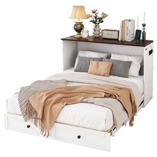 Schrankbett Murphybett Wandklappbett Klappbett Doppelbett 140x200 cm Holzbett