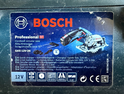 Bosch professional gks 12v - professional, 12v-26