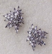 Tansanit Ohrringe, 925 Sterlingsilber, natürliche Tansanite, tolles Design 