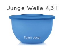 Tupperware Junge Welle Schüssel 4,3L  blau NEU