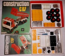 DDR Metall Baukasten CONSTRUCTION C07 514 Teile Auto TRUCK SET EVP 44,50 M GELB