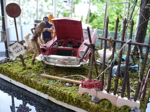 Diorama chevrolet bel air 1957 - air,