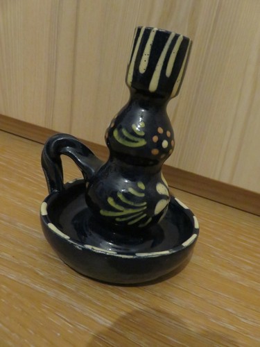 Kerzenhalter handbemalt - -,
