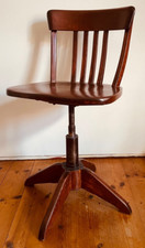 STOLL * Architekten Stuhl Loft Drehstuhl * Bauhaus Art Deco Federdreh Bürostuhl