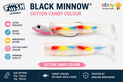 Fiiish black minnow cotton - black,