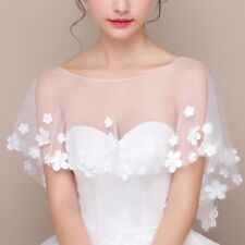 Braut Spitzenbolero Schal Blumenmuster dekorativ Bolero Umhang Hochzeit Tüll neu