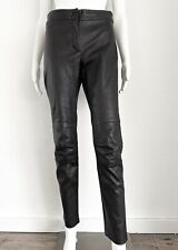Lorena Antoniazzi Designer Lederhose Stretch Schwarz Made in Italy IT:44 DE:38