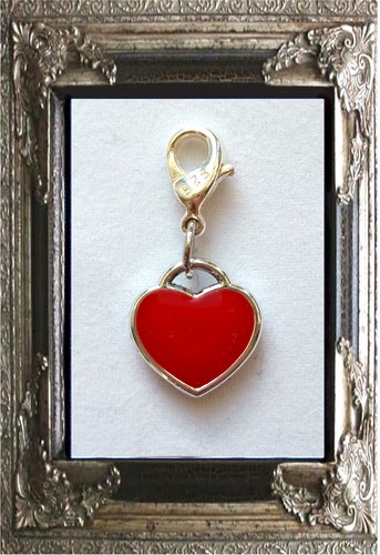 Charm anhänger herz rot blau - anhÄnger,