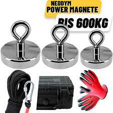 Bergemagnet Set Neodym Magnet Suchmagnet Magnetangeln Magnetfischen Koffer Seil