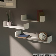 Wandregal 3er-Set weiß