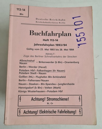 Buchfahrplan heft 113 - buchfahrplan, 113-14