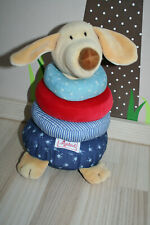 Sigikid Hund Stapeltier Steckspiel Stapelturm Pyramide Steck-Hund Plüsch Rassel
