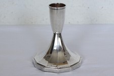 DEKORATIVER ALTER KERZENLEUCHTER AUS SCHWEDEN 830er SILBER  #11640