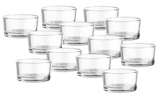 12x Teelichthalter Deluxe Glas
