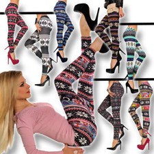 Winter fleece strick leggings - winter,