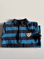 STEIFF POLO SHIRT POLOHEMD KURZARM DUNKELBLAU GR.92 CM • 2 JAHRE NEUWERTIG