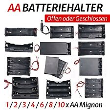 AA Batteriehalter Box Gehäuse Anschluss 1 2 3 4 6 8 10 x AA Mignon Batteriefach