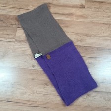 Etienne Aigner Schal Strick 90% Angora lila/grau - Maße beachten!