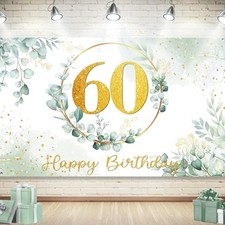 60 Banner Geburtstag Grün,60