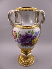 Meissen Snake Handled Gilded