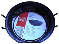 CASA ROYALE Schlemmerpfanne Bratpfanne Emaille Schwarz Ø 20cm