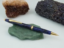 Rotring Side Knock Druckbleistift marmoriert Blau Gold Luxus Bleistift