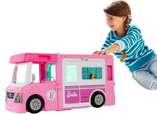 Barbie 3-in-1 Super Abenteuer-Camper mit Zubehör Pool Boot GHL93 NEU OVP