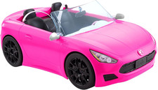 Barbie HBT92 - Cabrio-Fahrzeug, Pink Mit Rollenden Rädern Und Realistischen Deta