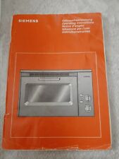 Siemens Mikrowelle Plus mit Grill 366702 Gebrauchsanleitung 1988