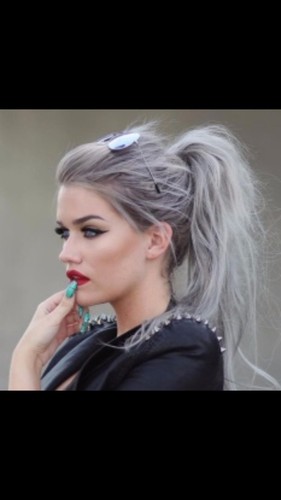 Haarfarbe dark grey - haarfarbe, grey/grau/dark