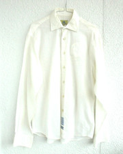 LA MARTINA Herren Langarmhemd Leinenhemd naturweiss Gr. L XL  52 54