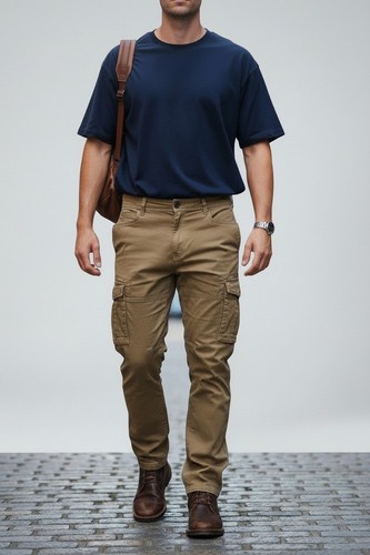 Herren stretch cargohose - herren,