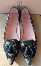 NEU! Pretty Ballerinas Balleina schwarz-bunt, Samt, Gr. 44