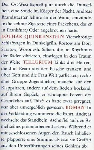 Tellurium lothar quinkenstein - lothar,