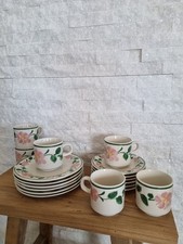 18er Set Kaffee Tee Geschirr Wildrose Blume Vier Jahreszeiten Top